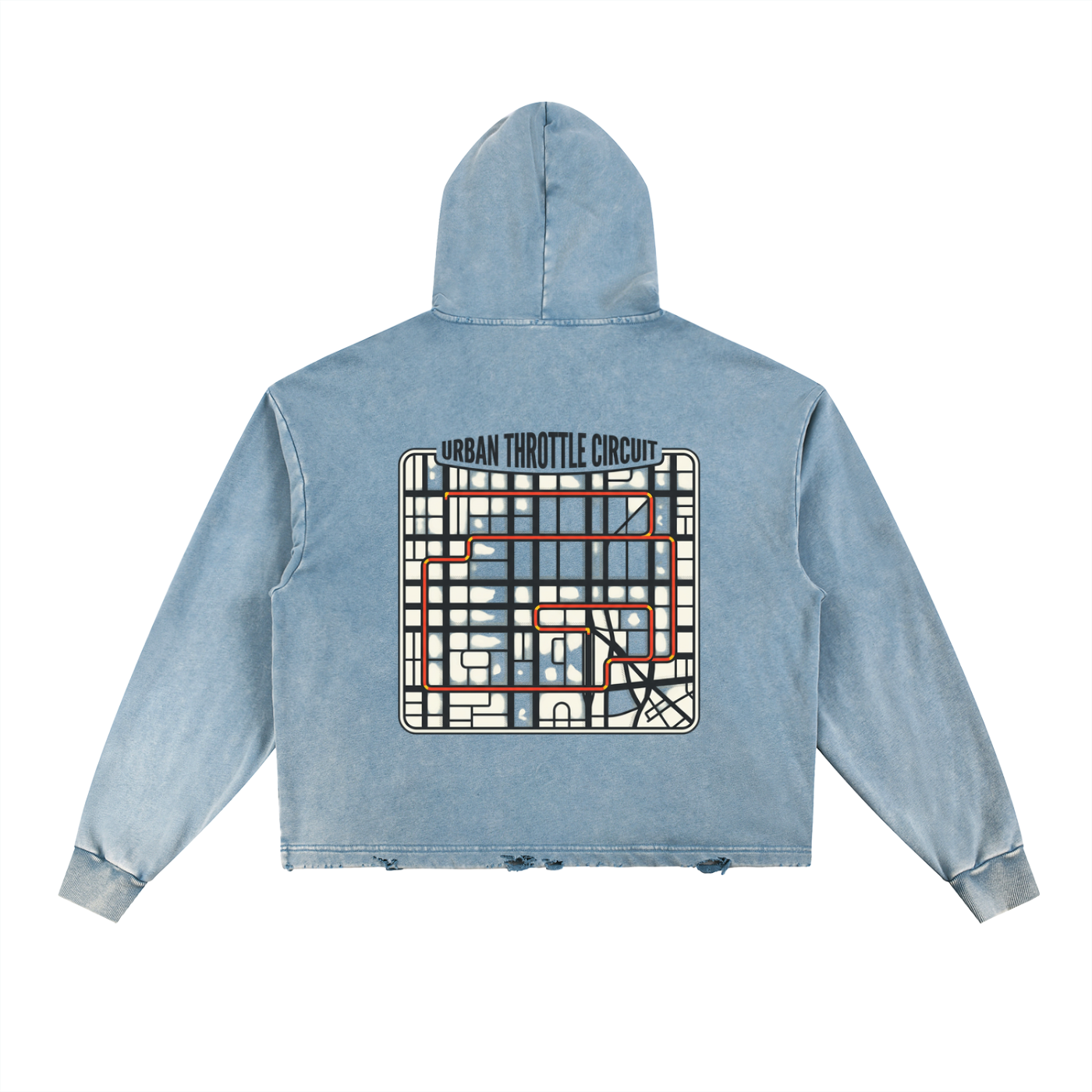 Urban Throttle 'Circuit' Vintage Washed Hoodie