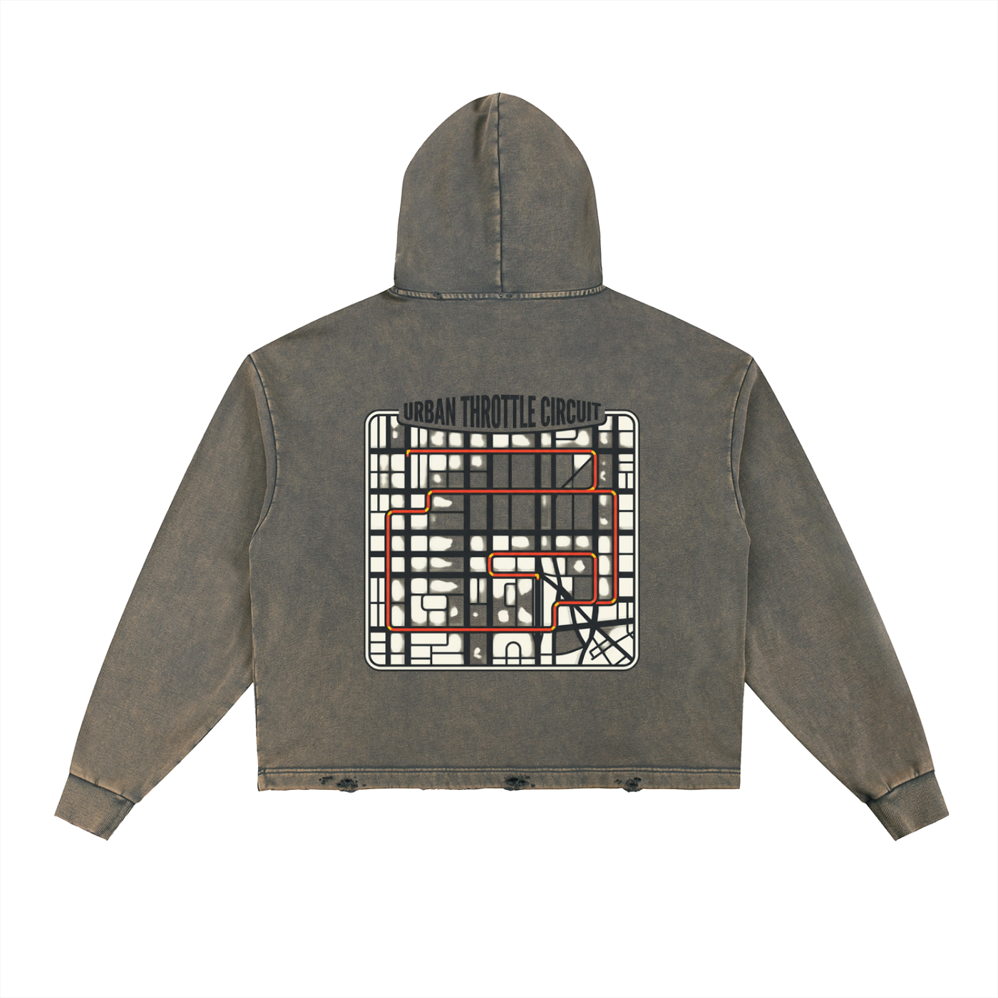 Urban Throttle 'Circuit' Vintage Washed Hoodie