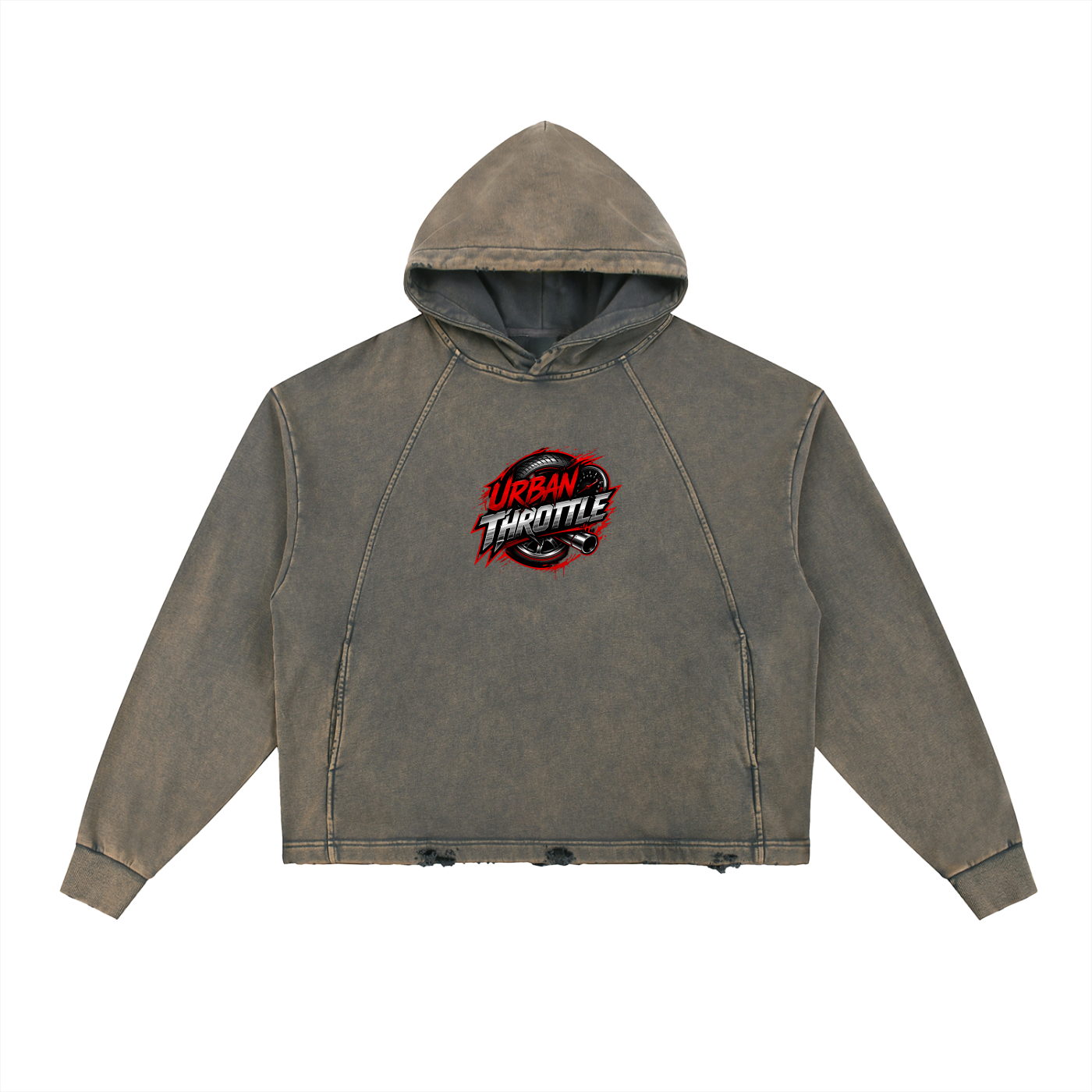 Urban Throttle 'Circuit' Vintage Washed Hoodie