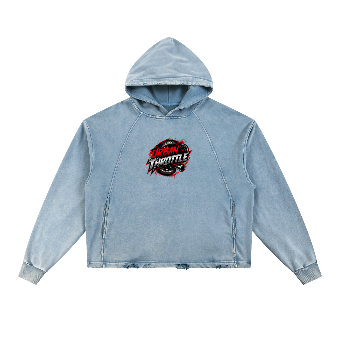 Urban Throttle 'Circuit' Vintage Washed Hoodie